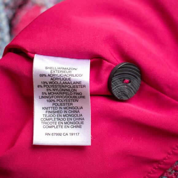 Sigrid Olsen Sport Pink and Blue Mid Length Lined Jacket Size Women's 1X - Picture 8 of 10